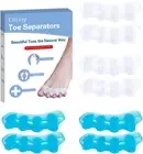 4 Pairs Toe Separators – Soft Gel Spacers for Bunions, Hammer, Foot Pain Relief