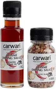 CARWARI Org Sesame Dipping Sauce (Flakes & Oil) Pack