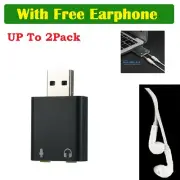 USB 2.0 to 3.5mm mic headphone Jack Stereo Headset Sound Card Audio Adapter PC