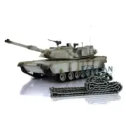 1/16 Henglong 7.0 Abrams RC Tank 3918 360° Turret Barrel Recoil Metal Tracks