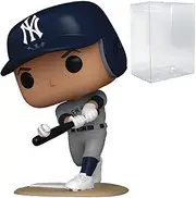 POP MLB: Yankees - Aaron Judge (Away Jersey) Funko Vinyl Figure (Bundled with Compatible Box Protector Case), Multicolor, 3.75 inches