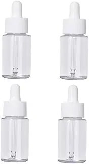 VICASKY 4 Pack Empty Glass Dropper Bottles 20ml Sub Bottles Leakproof Aromatherapy Essential Oil