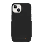 For iPhone 14 Case EFM Monaco Armour ELeather D3O 5G Signal Plus Black Grey