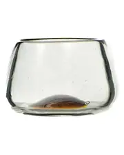 10 Strawberry Street Set of 4 La Ruta Stemless Amber Wine Glasses