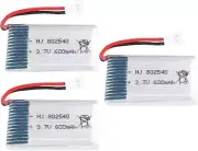 3pcs Battery 3.7V 600mAh for Rc Drones Syma X5 X5C X5SC X5SW Cheerson CX-30W