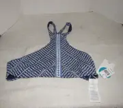 Rip Curl Women's Sundown High Neck Bikini Top Navy Size XL