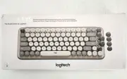 Logitech POP Keys Wireless Mechanical Emoji Keyboard #920-011232 Mist