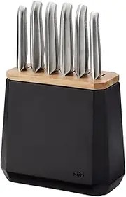 Furi Stone Knife Block Set Midnight 7 Piece