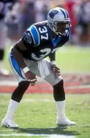Cornerback Leonard Wheeler of the Carolina Panthers in action 1998 Old Photo