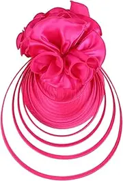 [Ipetboom] Luxury Wedding Hat Exaggerated Top Hat Fascinator Headband Banquet Headwear for Parties