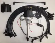 Small Cap CHEVY CORVETTE Tach Drive 396-427-454 BLACK HEI Distributor,Plug wires