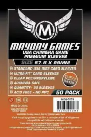 50 Mayday Games American Chimera Board Game Card Sleeves 57.5 x 89mm MDG-7078