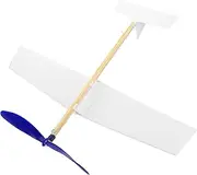 HOOTNEE DIY Foam Glider Plane Kit Rubber Band Powered Airplane Model for Adults Easy to Assemble Educational Flying for Outdoor Fun No Batteries Needed