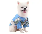 Summer Coconut Tree Pattern Dog Clothes Hawaiian Style Pet Clothes- 4xl