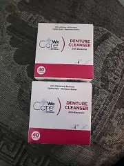 We Care from Dynarex Denture Cleaner Peppermint Scent Tablet 4877 (80 Ct)
