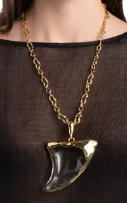 [Alexis Bittar] 14K Gold-Plated Lucite Necklace