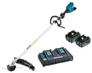 Makita DUR369LPT2 - 36V (18Vx2) Brushless Loop Handle Line Trimmer Kit (2 x 5.0Ah)