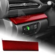 REAL HARD Carbon Fiber Red Dashboard Driver Side Cover For Subaru Crosstrek 2024 (for: Subaru)