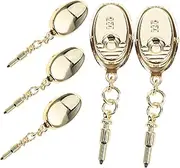[LIFKOME] 5pcs Necklace Charm Clasp Design Snap Bail for Diy Jewelry Pendant Holder for Necklace Flexible Connector Loop