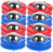 VICASKY Shuffleboard 16pcs Set Miniature Tabletop Game Accessories Plastic Steel Beads Easy to Recognize Colors