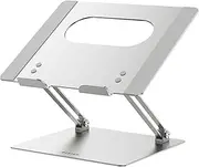 [BESIGN] LS10 Aluminum Laptop Stand, Ergonomic Adjustable Notebook Stand, Riser Holder Computer Stand Compatible with Air, Pro, Dell, HP, Lenovo More 10-14" Laptops, Silver