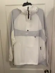 Nike Sportswear 1/2 Zip Pullover Hooded Woven Jacket White Size XL BV5385-100