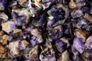 1/4 lb Indian Amethyst Rough Stones - Natural Crystal Mineral Rock Tumbling