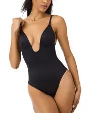 Spanx Suit Your Fancy Plunge Low Back Thong Bodysuit