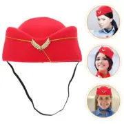 Xmas stewardess flight Uniform Costume costume rebellion Attendant hats airline