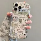 Cute Transparent Pochacco Cover Case For iPhone 16 15 14 13 12 11 Pro Max 8Plus