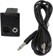 KOMBIUDA Acoustic Guitar Eq Equalizer Battery Box with Pin B Type Output Jack and Guitar Amp Cable Battery Holder for Active Pickup Instruments Like Bass Ukulele