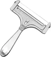 Cheese Cutter with Wire,Stainless Steel Adjustable Cheese Slicer and Cube Cutter | Thick & Thin Slicer, Heavy Duty Cheese Shaver for Block Cheese Buniq