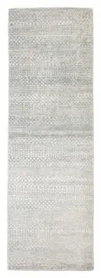 Vintage Hand-knotted Runner Rug 2'7" x 8'1" Traditional Carpet