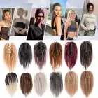 Messy Bun Clip in Hair Extensions Curly Scrunchie Updo Ponytail Real As Human AU
