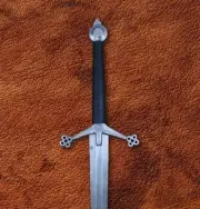 Hand Forged Claymore Scottish Viking Sword With Scabbard, Viking Medieval Sword.