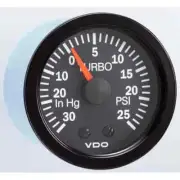 VDO 150-1211 Turbo Gauge with Tubing Kit and US Thread Adapters