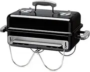 [weber] 121908 Tabletop Camping Grill, Goany, Barbecue, Stove, BBQ, Grill, Charcoal, Bonfire Stand, For 2 to 3 People, Black