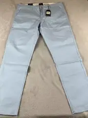 Ben Sherman mens light blue straight fit stretch pants size 38x34