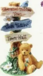 CHERISHED TEDDIES - "TOWN TATLER SIGNAGE" CRT109