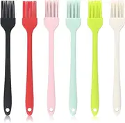 6PCS Silicone Pastry Brush Set – Heat-Resistant Basting Brushes for Cooking, Baking, Grilling & BBQ – Food-Grade Oil Brushes for Marinades & Egg Wash
