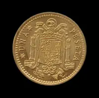在飛比找Yahoo!奇摩拍賣優惠-西班牙   1966年  佛朗哥   1PTA   銅幣  