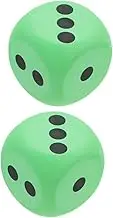 BESTYASH 2Pcs Jumbo Eva Foam Dice for Colored Soft Dice for Educational Games and Party Activities Large Dice for Indoor Outdoor Fun for Family Gatherings