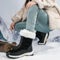 在飛比找樂天市場購物網優惠-【免運】可開發票 雪靴 女士高筒棉靴大碼冬季戶外加絨加厚保暖