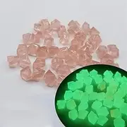 Fish Tank Glow Stones for Aquarium 1200 Pcs Glow in The Dark Garden Pebbles, Stones for Glow Rocks | Glow Pebbles Garden Rock Lawn Yard Walkways (Color : Pink 1)
