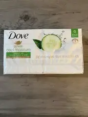 Pkg of 6 Dove Go Fresh Cool Moisture Cucumber & Green Tea 4 oz Bath Beauty Bars