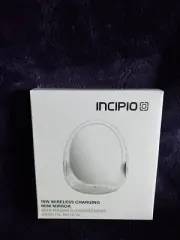 Incipio Mini LED Makeup Mirror & 10W Wireless Charger with Microfiber Pouch
