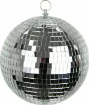 Set of 2 x Silver Disco Mirror Balls 70s 80s Party Lights Decoration