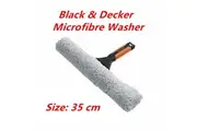 35cm Black & Decker Microfiber Washer Soft Non Slip Handle Window Car Cleaning Tool