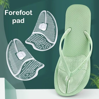 1Pair Flip Flops Sandals Cushions Pad Toe Forefoot Inserts Shoe Pads Insoles