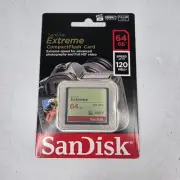 Sandisk Extreme 64 GB CompactFlash 120MB/s Memory Card (SDCFXS-064G-A46)